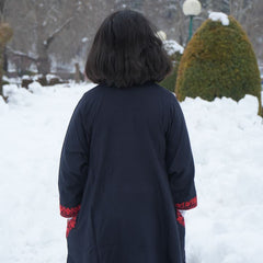 Luzito Traditional Kashmiri Pherans - Black & Red