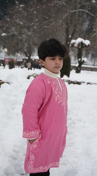 Luzito Traditional Kashmiri Pherans - Pink