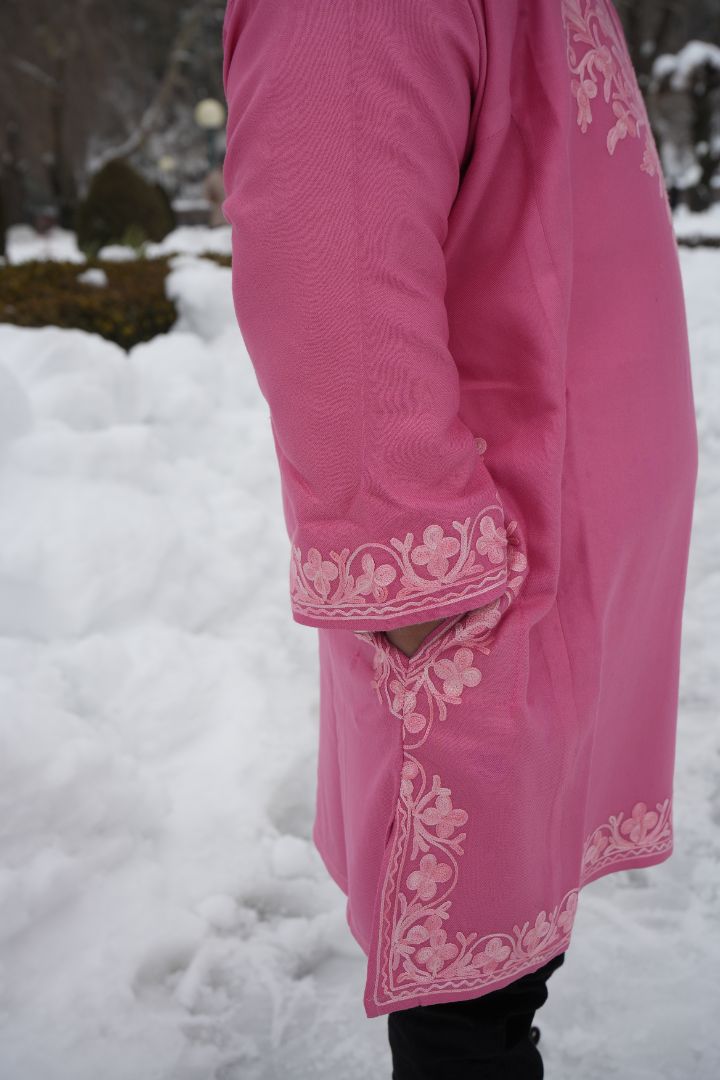 Luzito Traditional Kashmiri Pherans - Pink