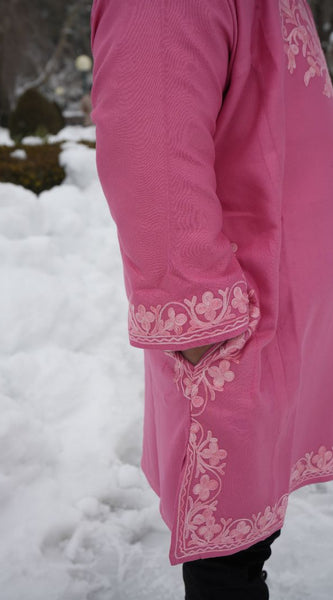 Luzito Traditional Kashmiri Pherans - Pink