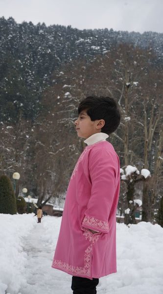 Luzito Traditional Kashmiri Pherans - Pink