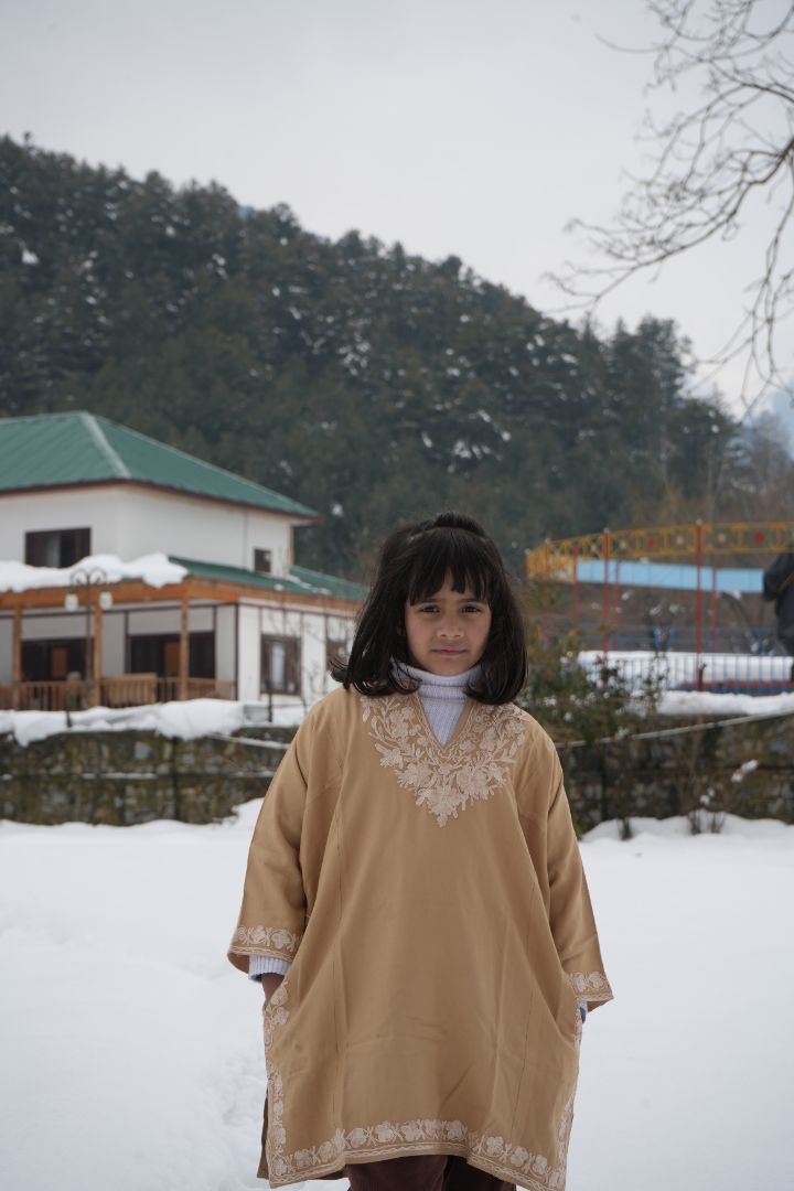 Luzito Traditional Brown Kashmiri Pheran - Golf