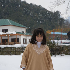 Luzito Traditional Brown Kashmiri Pheran - Golf