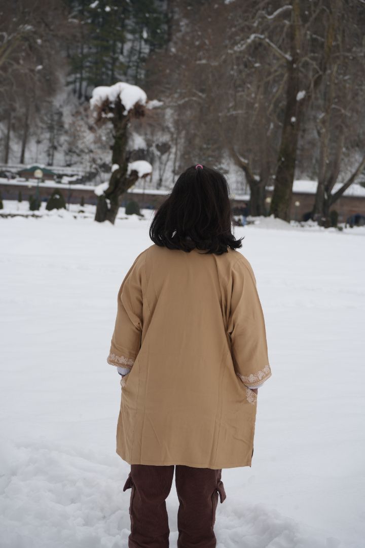 Luzito Traditional Brown Kashmiri Pheran - Golf