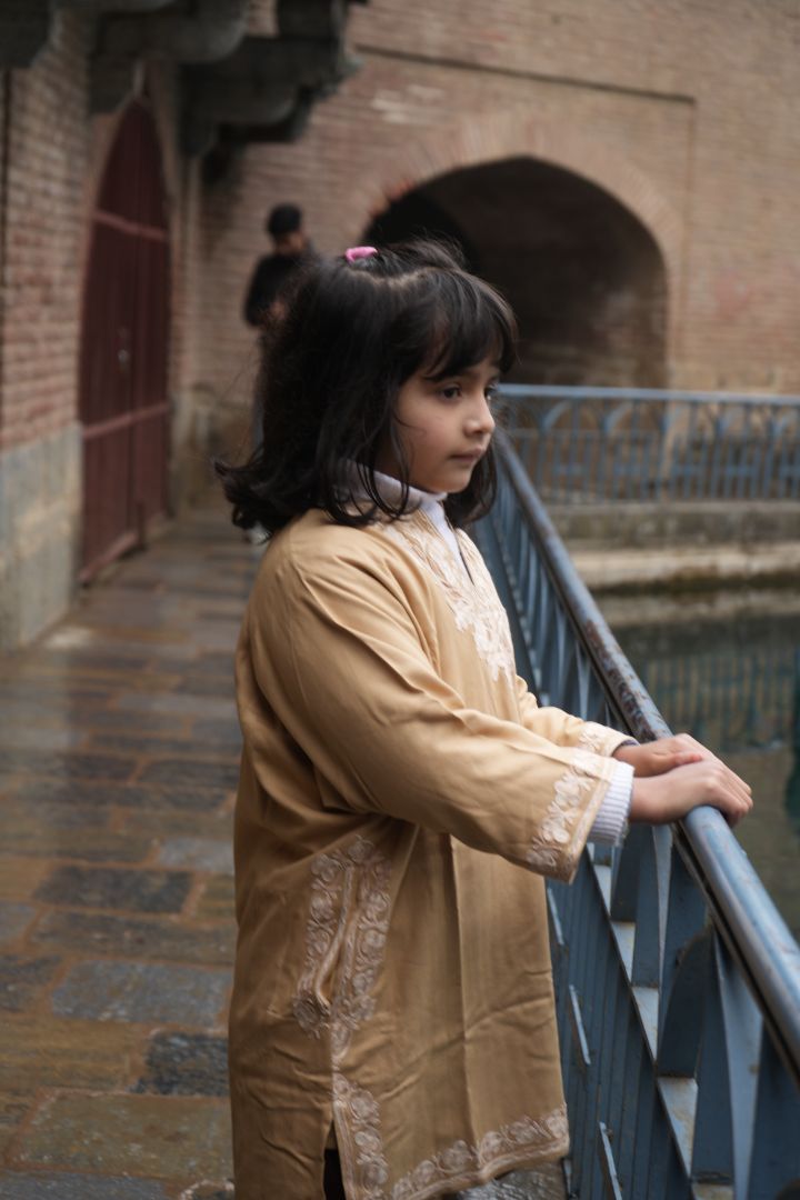 Luzito Traditional Brown Kashmiri Pheran - Golf