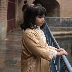 Luzito Traditional Brown Kashmiri Pheran - Golf